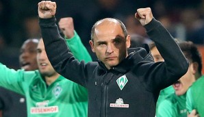 Victor Skripnik darf nach dem Last-Minute-Klassenerhalt Trainer bei Werder bleiben.