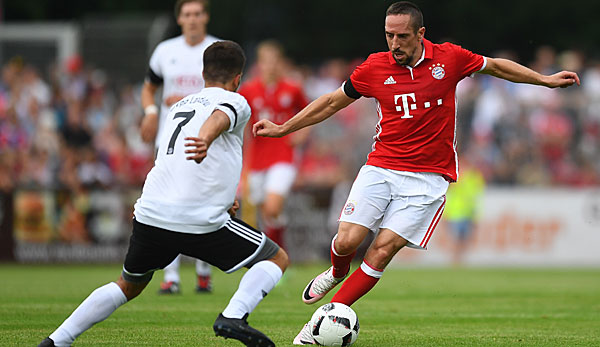 Franck Ribery erzielte für den FC Bayern den Führungstreffer in Landshut