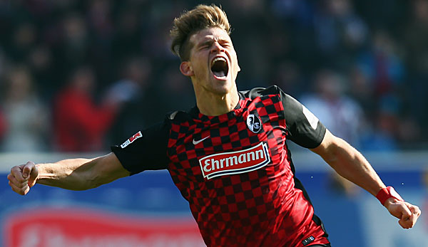 Florian Niederlechner durfte in der Rückrunde acht Tore für Freiburg bejubeln