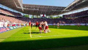 Das Zentralstadion wird am Samstagabend erstmals Bundesliga-Fußball bieten