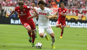 1. FC KÖLN - FSV MAINZ 05 2:0: Yuya Osako und der Fc Köln wollten unbedingt in die Europa League