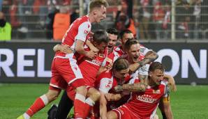 SAISON 2018/19 - Rückspiel: Union Berlin - VfB Stuttgart 0:0. Union Berlin steigt in die Bundesliga auf, der VfB in die 2. Liga ab.