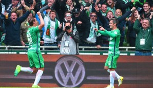 5 TORE: Fin Bartels und Max Kruse haben großen Anteil an Werders Wahnsinnsserie in 2017. Bartels fungiert als Assistent, Kruse glänzt als Vollstrecker