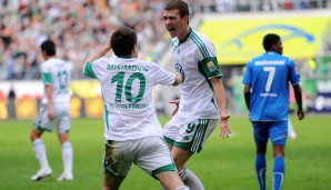 5 TORE: Zwetschge Misimovic hat bekanntlich viele Vorlagen verteilt. 2008/09, als Wolfsburg Meister wurde, war Edin Dzeko einer der Nutznießer seiner Genialität