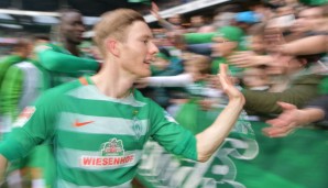 Platz 13: Florian Kainz (Werder Bremen) - 150 Minuten pro Tor (2 Tore)