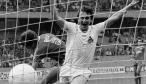 1977 und 1978: Dieter Müller - 34 und 24 Tore für den 1. FC Köln