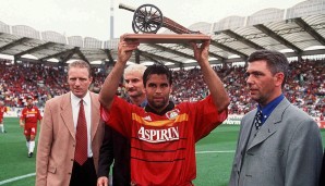 1993,1996 und 1997: Ulf Kirsten - 20 und jeweils 22 Tore für Bayer Leverkusen