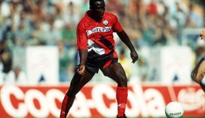 1993 und 1994: Anthony Yeboah - 20 und 18 Tore für Eintracht Frankfurt