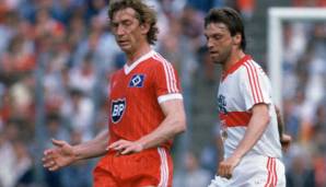 Ditmar Jakobs - *28.08.1953 - Jahre im Verein: 1979 - 1989. Wie Kaltz ein Allesgewinner der Happel-Ära. Ein tragischer Unfall im Nordderby gegen Bremen am 20. September 1989 beendete seine Karriere.
