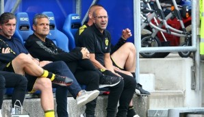 Peter Bosz von Borussia Dortmund ist mit dem Test gegen Atalanta Bergamo zufrieden