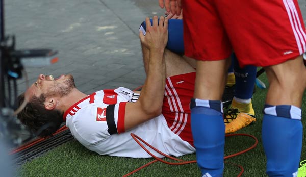 Nicolai Müller verletzte sich beim Torjubel am ersten Bundesligaspieltag
