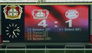 2004/2005: 3. Spieltag – 1:4 bei Bayer 04 Leverkusen
