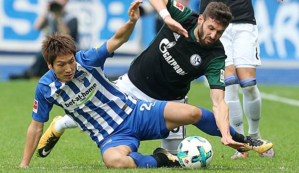 Genki Haraguchi spielt für Hertha BSC gegen Schalke 04