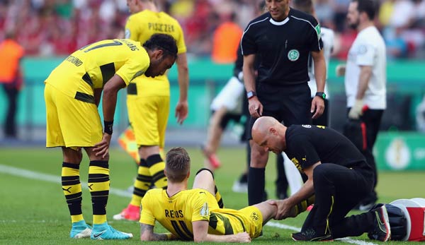 Marco Reus nach seiner Verletzung gegen Eintracht Frankfurt