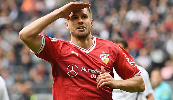 Simon Terodde erzielte gegen Eintracht Frankfurt seinen ersten Bundesliga-Treffer