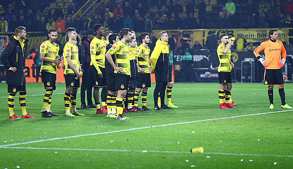 Borussia Dortmund war nach dem Unentschieden fassungslos