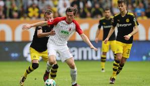 11. Michael Gregoritsch (FC Augsburg): Dem Österreicher gelingt nahezu alles. Eiskalt vor dem Tor, ein Teamplayer par excellence. Führt mit die meisten Zweikämpfe beim FCA und gewinnt starke 61,2 Prozent davon