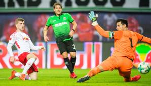 Timo Werner (RB Leipzig): Über 90 Minuten gesehen Leipzigs gefährlichster Offensivspieler. Erzielte ein Abseitstor, traf die Latte, bereitete den Ausgleich präzise vor und netzte schließlich zum Sieg ein