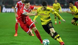 Platz 1: Christian Pulisic (Borussia Dortmund) - 49 erfolgreiche Dribblings