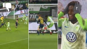 FEHLSCHUSS DER HINRUNDE: Divock Origi (VfL Wolfsburg) - 78. Minute im Heimspiel gegen RB Lepizig. Beim Stand von 1:1 muss Origi den Ball nur über die Linie drücken. Der Rest ist Geschichte