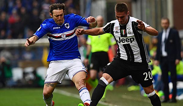 Marko Pjaca im Zweikampf für Juventus Turin
