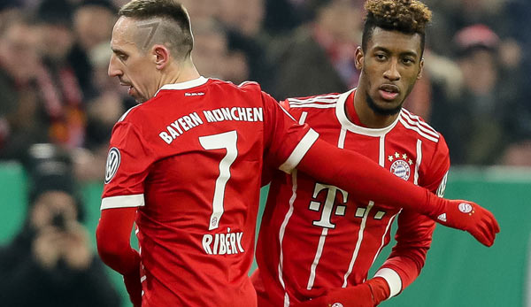 Franck Ribery (l.) und Kingsley Coman kommen beim FC Bayern über den linken Flügel.