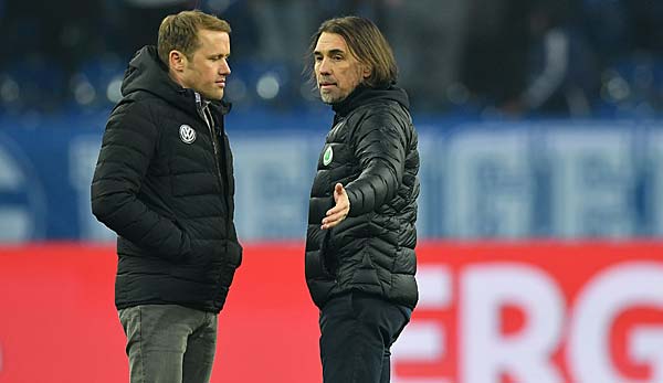 Coach Schmidt und Manager Rebbe stehen in Wolfsburg unter Druck.