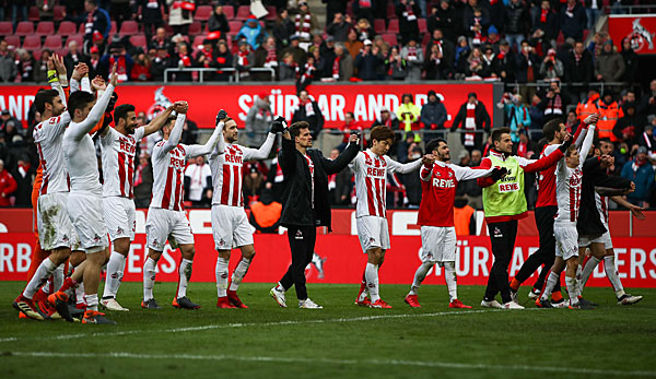 Der 1. FC Köln hat dank des Derby-Sieges gegen Bayer Leverkusen erstmals seit dem 3. Spieltag Tabellenplatz 18 verlassen.