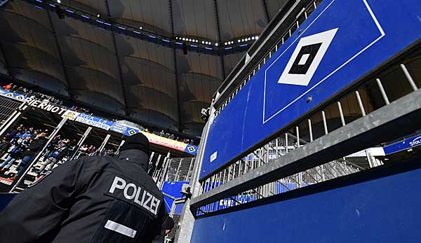 Beim Hamburger SV hatte die Polizei mal wieder alle Hände voll zu tun.