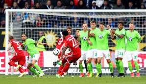 31. Spieltag, Saison 2016/17: VfL Wolfsburg - BAYERN MÜNCHEN 0:6.