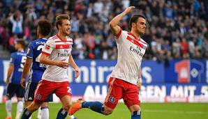 Filip Kostic bejubelt seinen Treffer gegen Schalke.