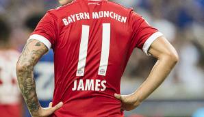 James Rodriguez trägt seit 2017 beim FC Bayern das Trikot mit der Nummer 10.