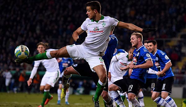 Zuletzt trafen Bremen und Bielefeld im DFB-Pokal 2015 aufeinander.