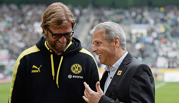 Standen sich in der Bundesliga schon elf Mal als Gegner gegenüber: Jürgen Klopp und Lucien Favre.