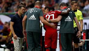 David Alaba verletzte sich gegen Eintracht Frankfurt.
