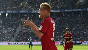 Platz 2: Joel Pohjanpalo (Bayer Leverkusen) - alle 42,14 Minuten ein Bundesligator (insgesamt: 7)