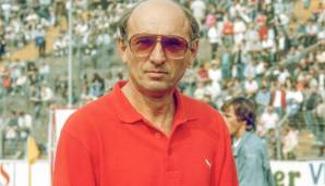 Platz 1: Slobodan Cendic beim FC 08 Homburg im Februar 1988. Bilanz: 0:9 Tore, 0 Punkte.