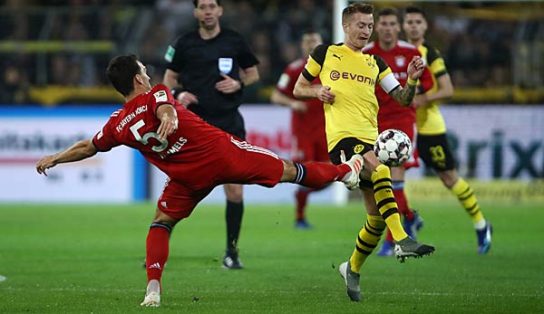Marco Reus (M.) und Borussia Dortmund haben den FC Bayern in den Schranken gewiesen.