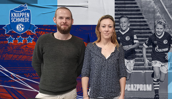 Die Sportpsychologen Dr. Tobias Hesselmann und Dr. Theresa Holst arbeiten in der Schalker Knappenschmiede.