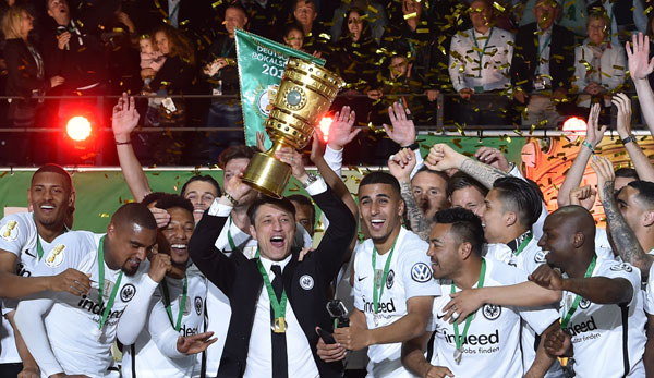 Eintracht Frankfurt hat in der Saison 2017/18 den DFB-Pokal gewonnen.