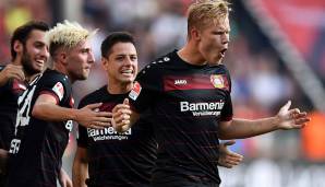 Platz 7: Joel Pohjanpalo für Bayer Leverkusen in der Saison 2016/17 - 6 Tore