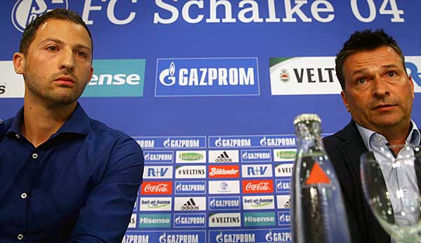 Benötigen dringend Verstärkung nach drei schlimmen Verletzungen im ausgedünnten Kader: Schalke-Trainer Domenico Tedesco und Sportvorstand Christian Heidel.