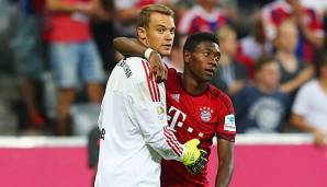 Manuel Neuer (l.) und David Alaba (r.) stehen gegen den BVB zur Verfügung.