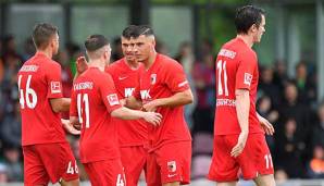 Wiesen drei Wochen vor dem Bundesliga-Start eine gute Form gegen Galatsaray Istanbul nach: Die Spieler des FC Augsburg.