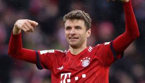 Platz 3: THOMAS MÜLLER (FC Bayern), 8 Assists im Jahr 2019.