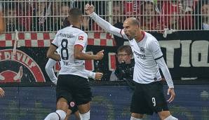 Bas Dost traf bei seinem ersten Startelfeinsatz für die Eintracht in der Bundesliga.