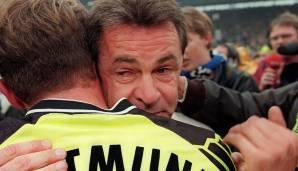 Wie sahen die Mannschaften damals aus? Wir haben die Startelfs von Dortmund (2:0 gegen den HSV) und Werder (1:3 beim FC Bayern) am letzten Spieltag der Saison 1994/95 herausgesucht. Legendäre Namen!