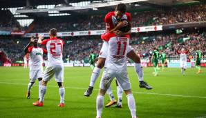 15. Platz: FC Augsburg - 1 Punkt pro Auswärtsspiel (139 Zähler/140 Spiele).