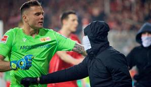 Union-Keeper Rafal Gikiewicz hat beim Derby gegen Hertha Mut bewiesen.
