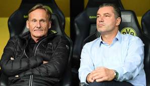 Gestehen sich zumindest einen Fehler in der Kaderplanung ein: BVB-Geschäftsführer Hans-Joachim Watzke und SPortdirektor Michael Zorc.